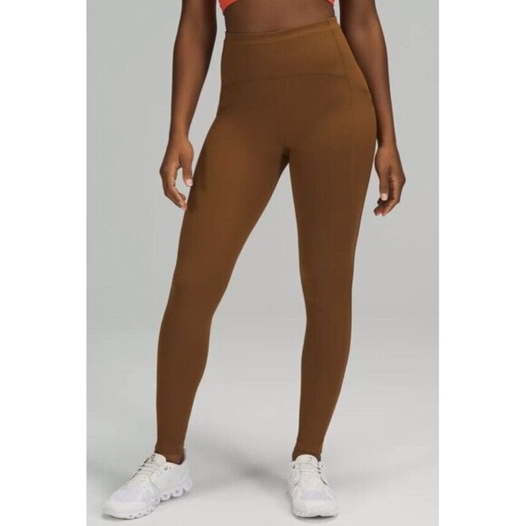 Lululemon Women's Swift Speed High Rise 28" Tight Copper Brown COPB Sz 18 NWT